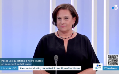 Mon interview dans l’émission « L’invitée d’ICI » sur France 3 Côte d’Azur