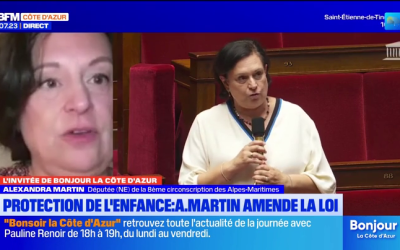 Lutte contre les violences faites aux femmes et cyberpédocriminalité: mon interview à BFMTV Côte d’Azur